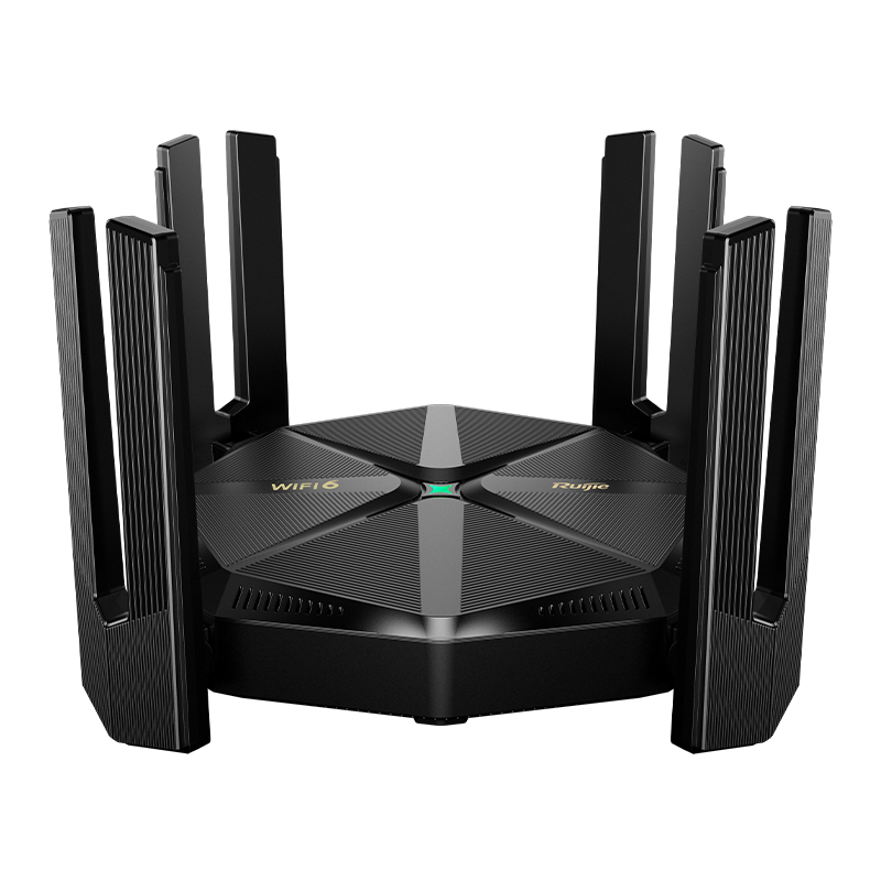Ruijie 锐捷 天蝎X60new 双频6000M 家用千兆Mesh无线路由器 Wi-Fi 6 黑色 单个装