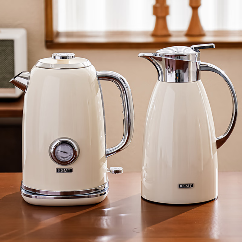 KGMT烧水壶复古开水壶家用1.8L大容量316L不锈钢食品母婴级电热水壶 1.8L 艾芙瑞白复古表盘组合 KGMT 京东折扣/优惠券