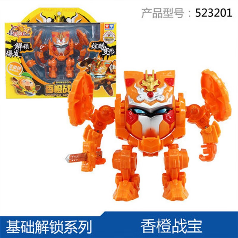 奥迪双钻(auldey)正版果宝特攻23升级解锁系列香橙菠萝小果战宝玩具52