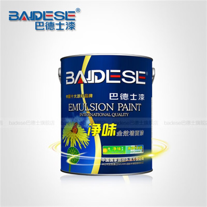 巴德士乳胶漆官网 净味全效墙面漆 客厅 卧室 内墙漆6.5kg