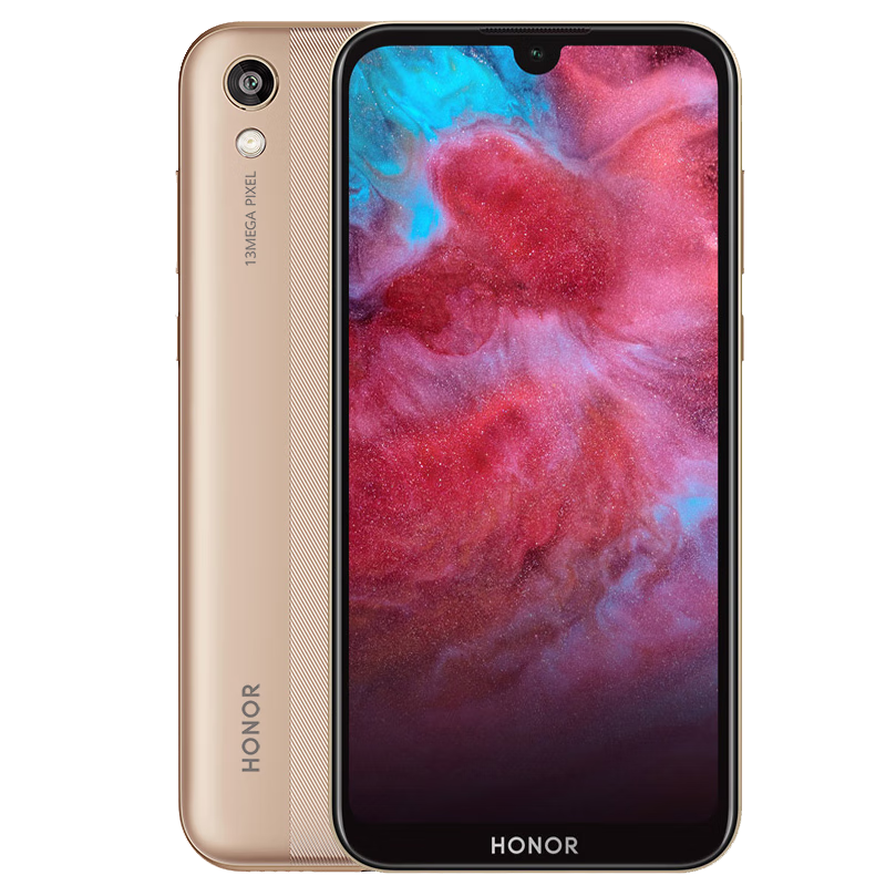 荣耀（HONOR）Play3e移动联通电信4G手机双卡双待 铂光金 3+64GB