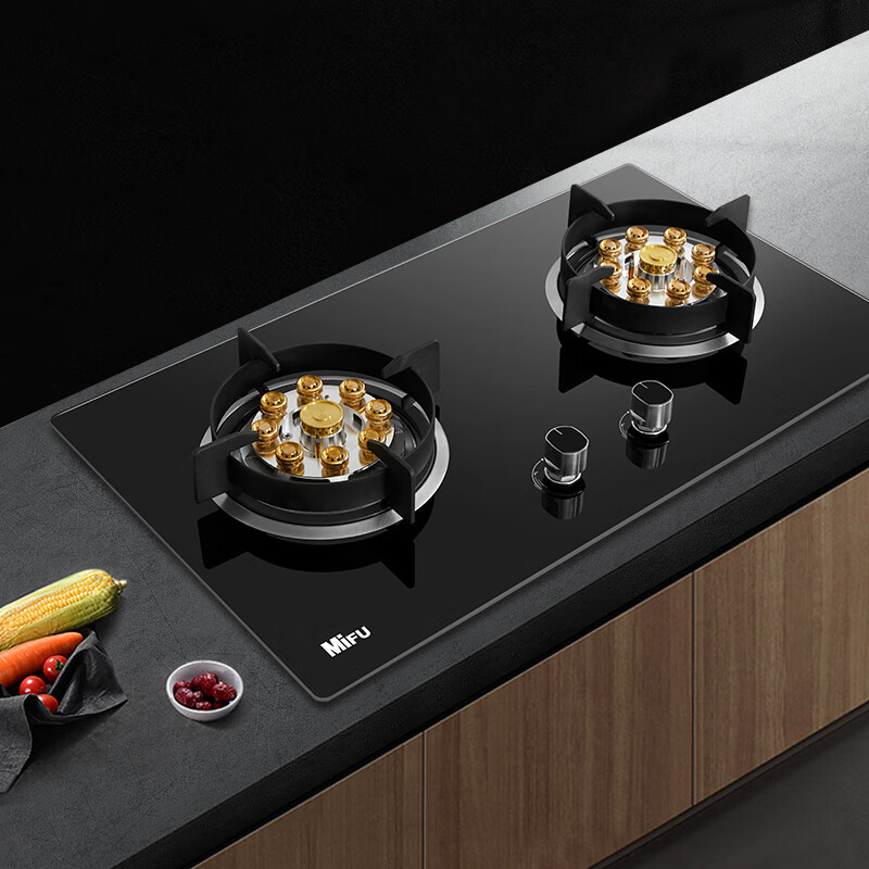 米芙（MIFU）德国米芙（MIFU）家用九腔猛火定时灶天然气 5.0KW煤气灶台嵌两用九孔灶液化气燃气炉具 【5.0KW猛火】玻璃款定时 天然气