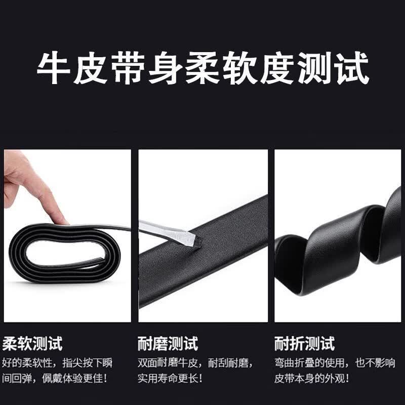 鹰王保罗皮具匠保罗男士100%头层牛皮皮带真皮自动扣腰带高档品牌中青年裤带腰带 精品头层牛皮-金色+礼盒礼袋 130cm 【体重170-220斤】