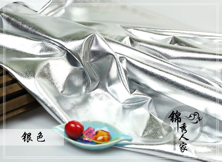 山頭林村高彈力氨綸金布 燙金布 舞臺演出服裝 滿版四面彈力金布 布料 銀色