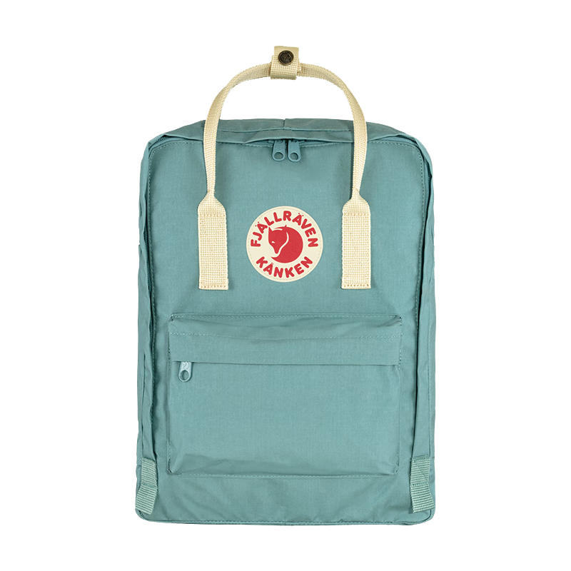 FJALLRAVEN北極狐雙肩包超輕大容量露營Kanken背包501-115天藍-橡木16L