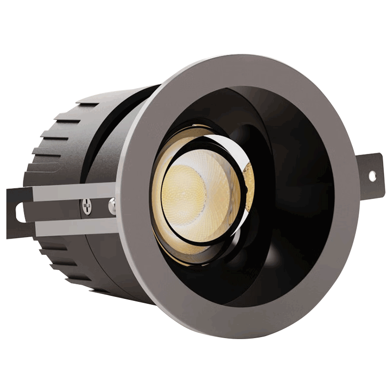 ���ڲ���������led��� Ƕ��ʽ��װ���ȫ���׻��۷�ѣ������ڵ����׵� �η� 7W ��ɫ�ɵ� ����75mm