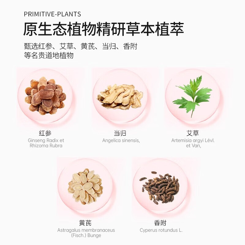 棉享红参茯苓组合卫生巾护垫超薄透气亲肤养护贴医护级认证草本雪莲贴 红参护垫5盒茯苓垫5盒 180mm 120片