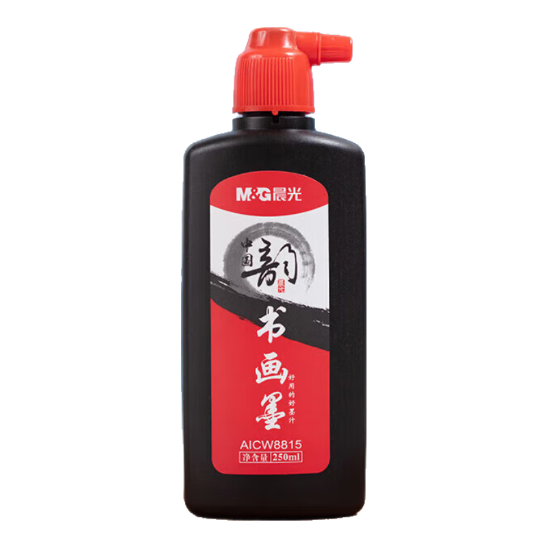 晨光（M&G）文具黑色250ml经济型创作墨汁 文房四宝学生书画墨水练字字帖 单瓶装AICW8815生日礼物