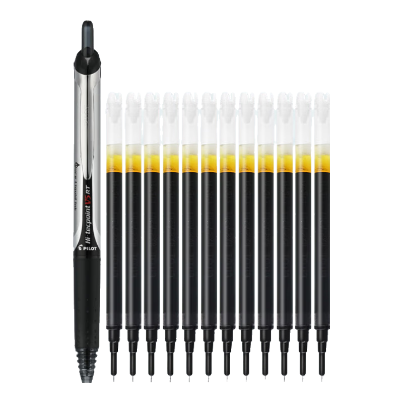 ���֣�PILOT����������Ʒ��BXRT-V5������������ɫ���Ա�0.5ǩ�ֱ�����ˮ��ѧ������ˢ����ľ���װ 1��+10��о