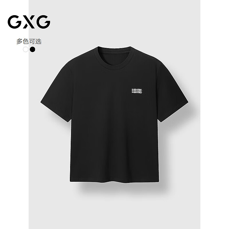 GXG��װ Բ��T�����¶�����֯ 2025���ļ���Ʒ ��ɫ M 89.6Ԫ