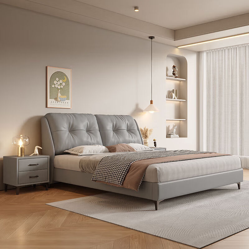 8米软体双人皮床卧室婚床1.