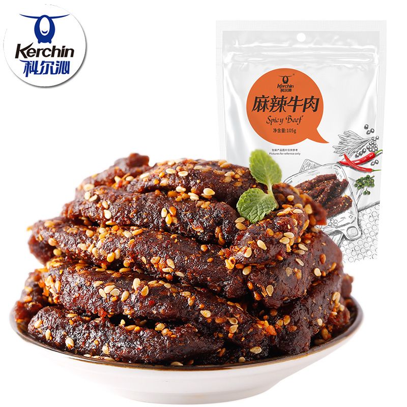 科爾沁麻辣牛肉105g四川特產(chǎn)牛肉休閑零食小吃 麻辣牛肉105g