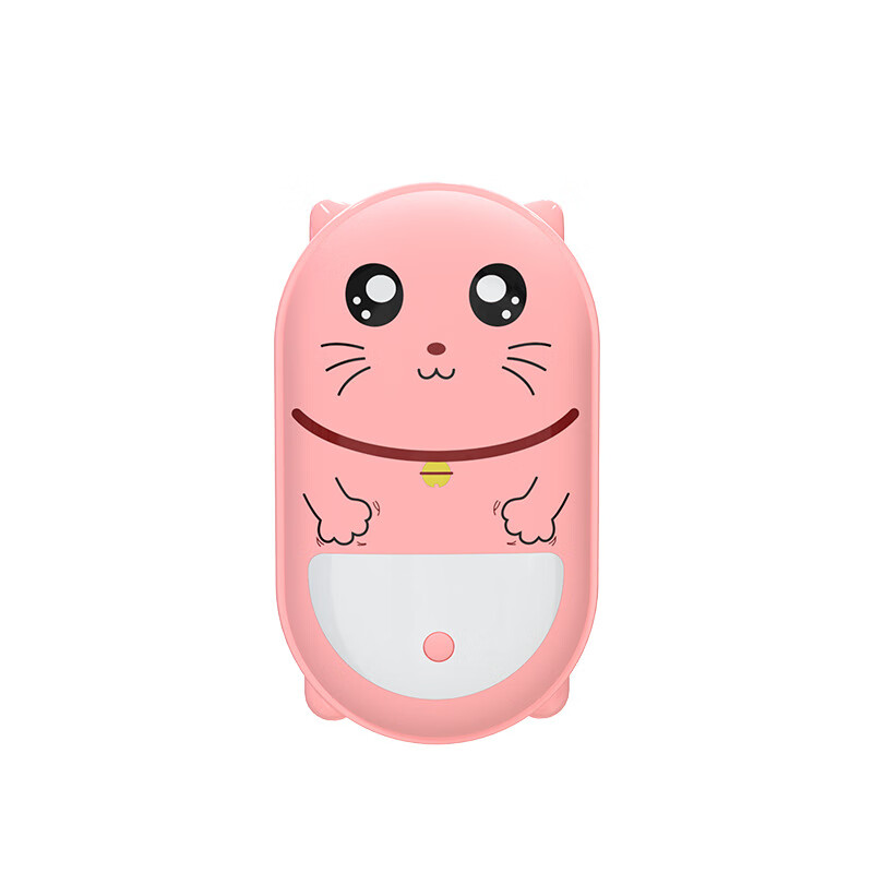 叮当猫卡通暖手宝充电宝二合一usb接口可充电印logo冬季创 叮当猫粉色