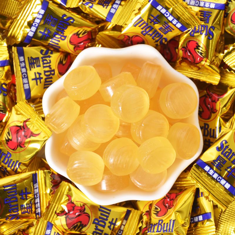 食芳溢维生素c果味糖红牛味硬糖果高颜值含片好吃的吃货网红小零食
