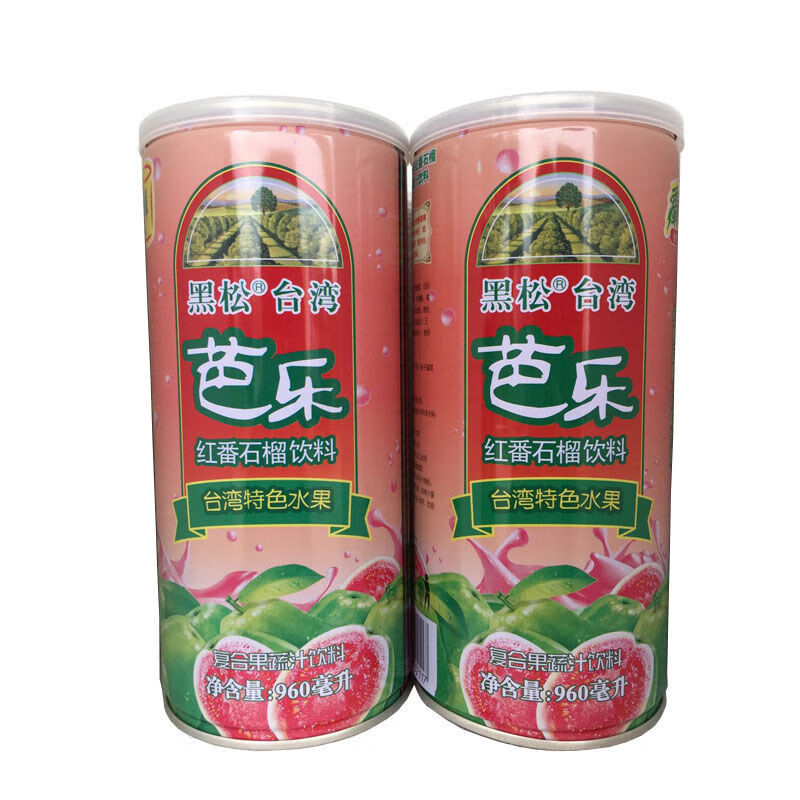 可局黑松紅心芭樂番石榴汁油切麥茶柳橙百香果飲料960ml2大瓶整箱 紅芭樂6瓶整箱