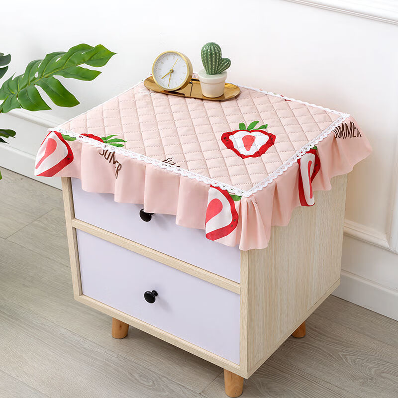 飒望床头柜罩保护套夏天防滑床头柜盖布遮丑罩布全包万能盖巾加厚长方