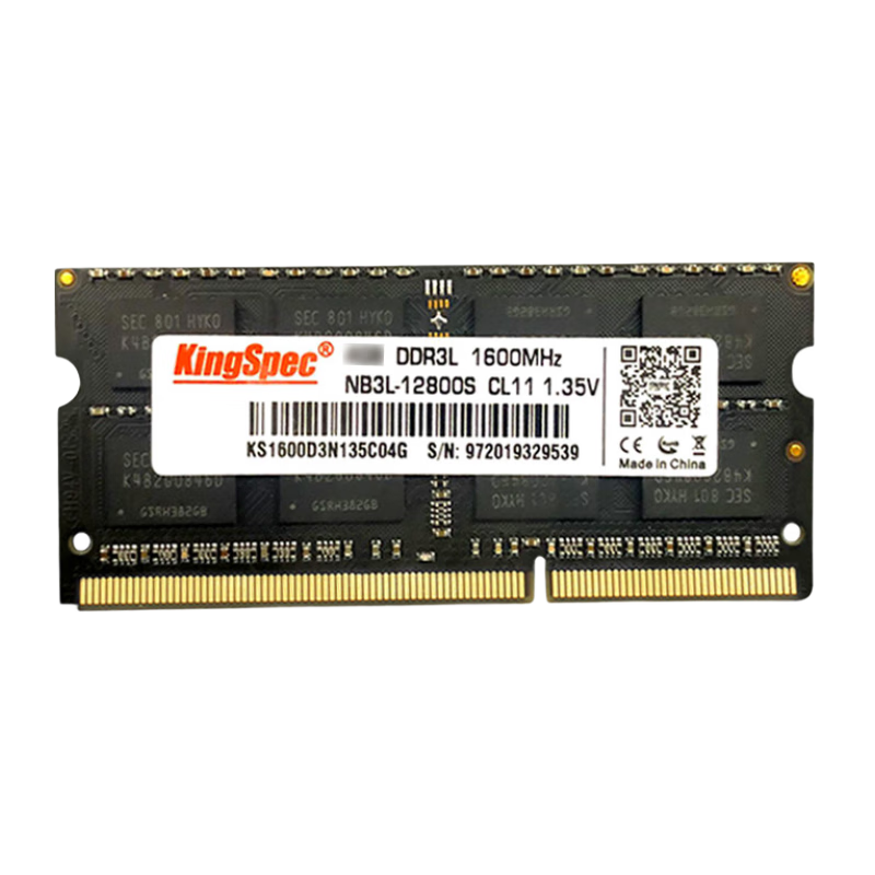 金胜维（KingSpec） 笔记本DDR3L低电压内存1.35V 兼容1333 1600MHz 【笔记本DDR3L 1600】4G 笔记本内存条