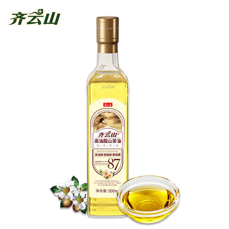 齊云山山茶油500ml高油酸茶籽油贛南茶油年貨京選山茶油 500mL*/瓶