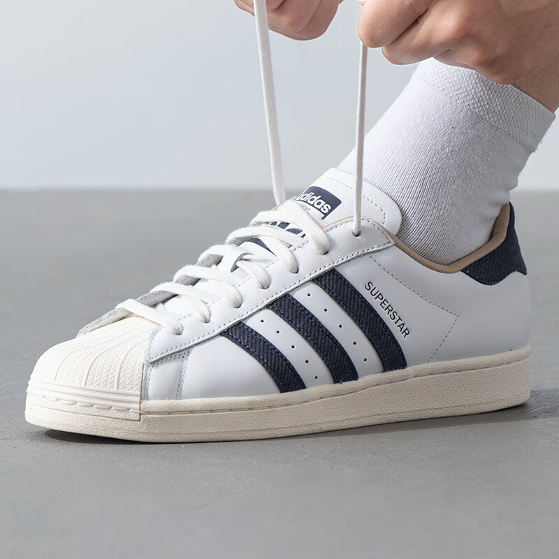 (adidas)三叶草男鞋女鞋 情侣运动鞋时尚潮流轻便舒适低帮贝壳头休闲