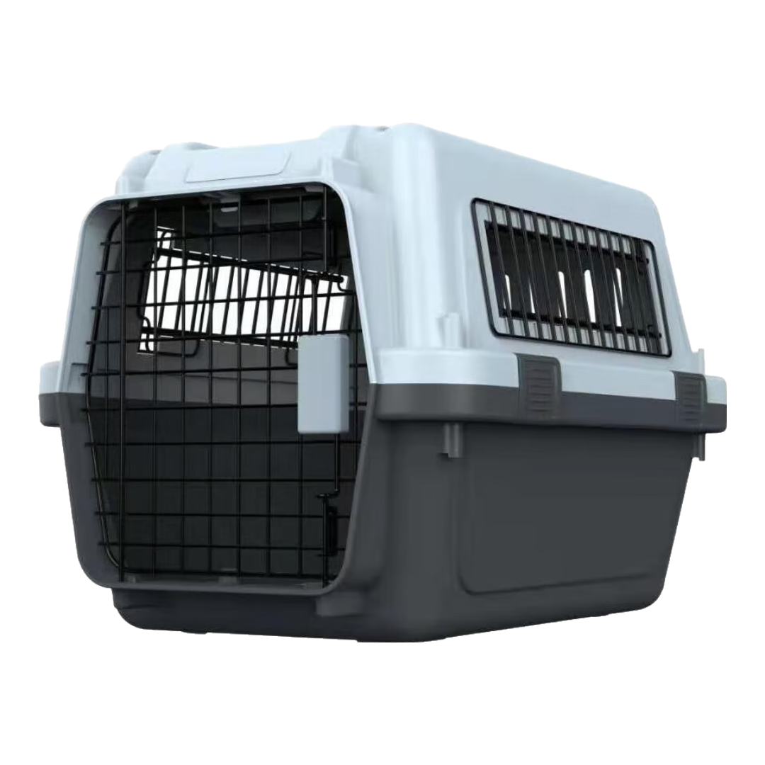 寵樂乖寵物航空箱貓咪狗大容量空運箱托運箱外出運輸旅行箱手提式籠子網(wǎng) 新國航5號 有輪子 101.7*71*71