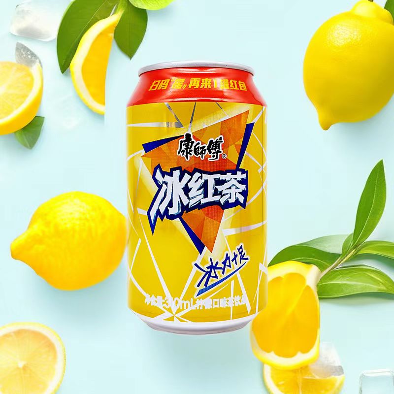 康师傅冰红茶柠檬味310ml*6罐/12罐/20罐水果味饮料夏日饮品 冰红茶