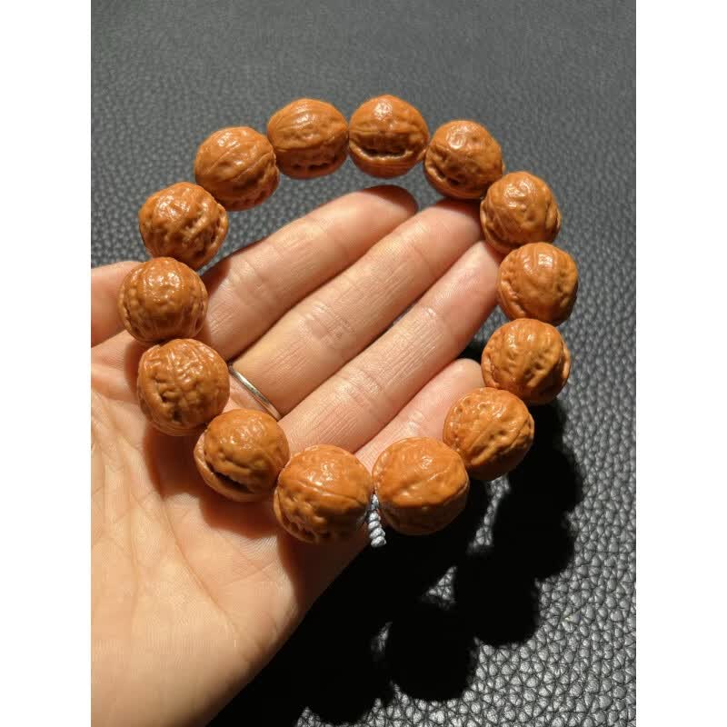 gor七夕节礼物文玩核桃蛤蟆头手串贝勒野生秋籽京八棱粗筋龙脊嵩山金