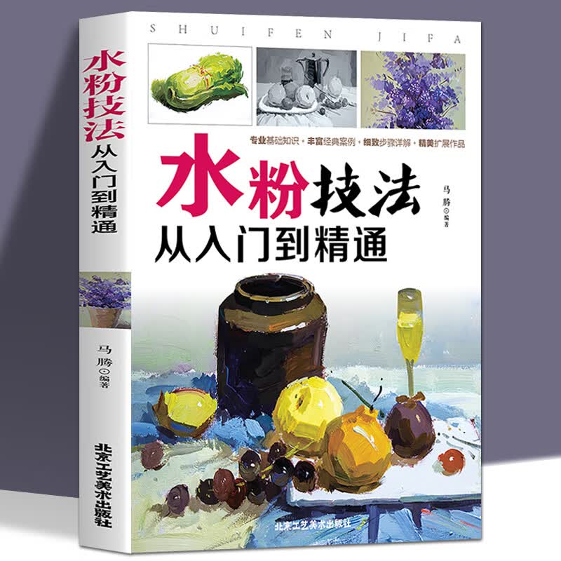 正版水粉技法从入门到精通水粉画教程水彩书籍教材入门儿童手绘素描