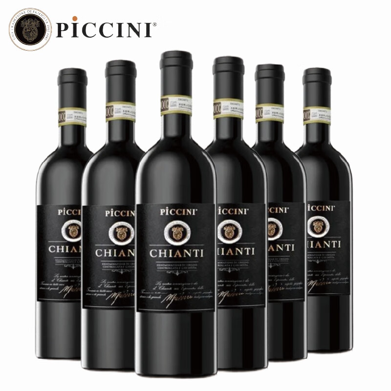 彼奇尼基安蒂docg意大利进口原装原瓶红酒葡萄酒 整箱750ml*6