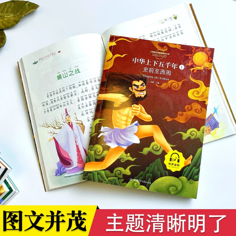 中华上下五千年【全套10册】彩绘注音版写给儿童的中国青少年历史故事书合集一二三年级小学生课外书籍详情图