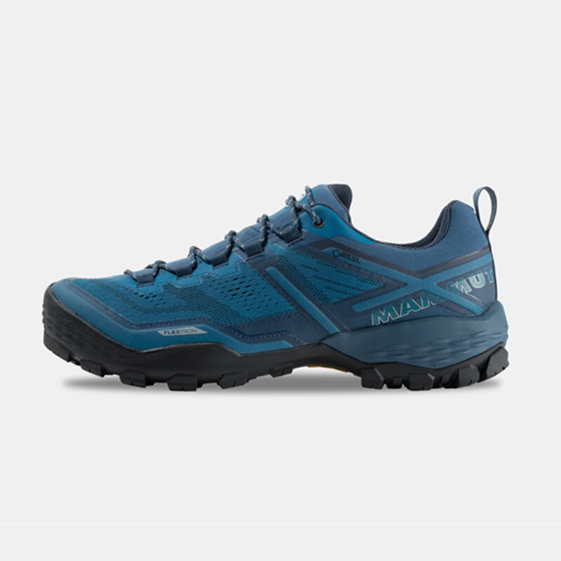 猛犸象（MAMMUT）男鞋24新款登山鞋 Ducan Low GTX 輕便減震抓地防水男士徒步鞋 藍色 Sapphire-dark sapphire 標準40/US7.5