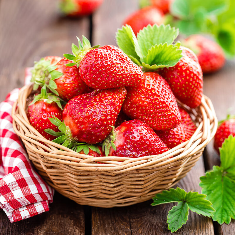 绿相忆现摘大凉山红颜草莓 新鲜水果草莓四川牛奶草莓当季时令生鲜 特大果2盒草莓【精品果】