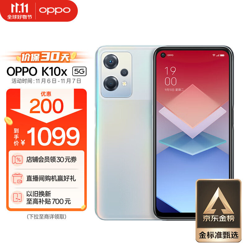 OPPO K10x 极光 8GB+256GB 67W超级闪充 5000mAh长续航 120Hz高帧屏 6400万三摄 高通骁龙695 拍照 5G手机属于什么档次？