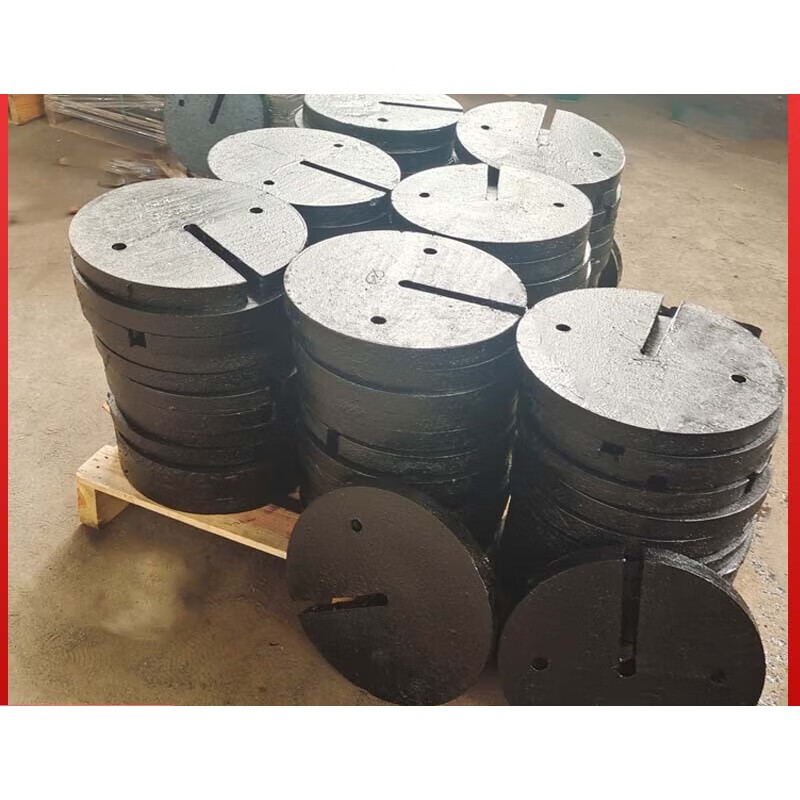 mdug铸铁配重块高铁铁路线坠25kg坠砣圆形配重铁压载铁平衡重重锤块