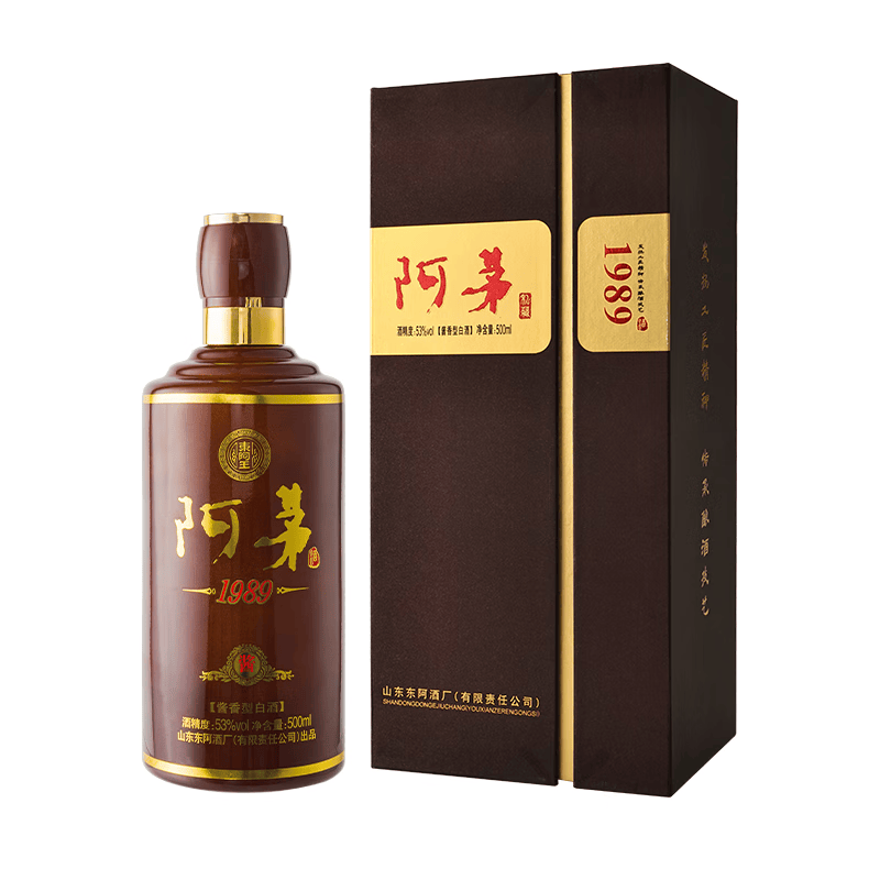 金东阿阿茅酒东阿王酒厂白酒礼盒山东聊城白酒整箱纯粮食浓香酱香阿胶