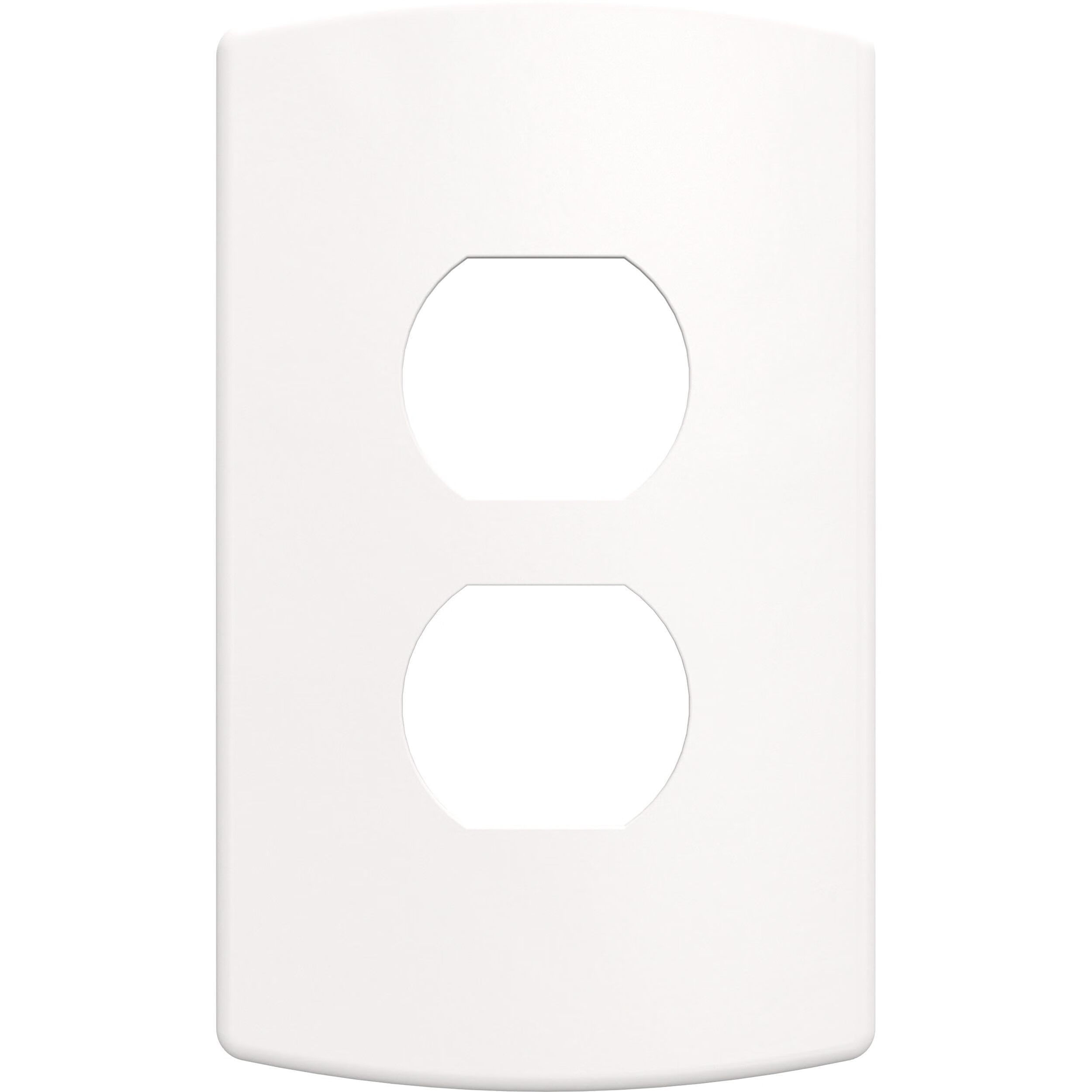 franklin brassbrass 黄铜柔软现代插座盖 白色单组隐藏式安装