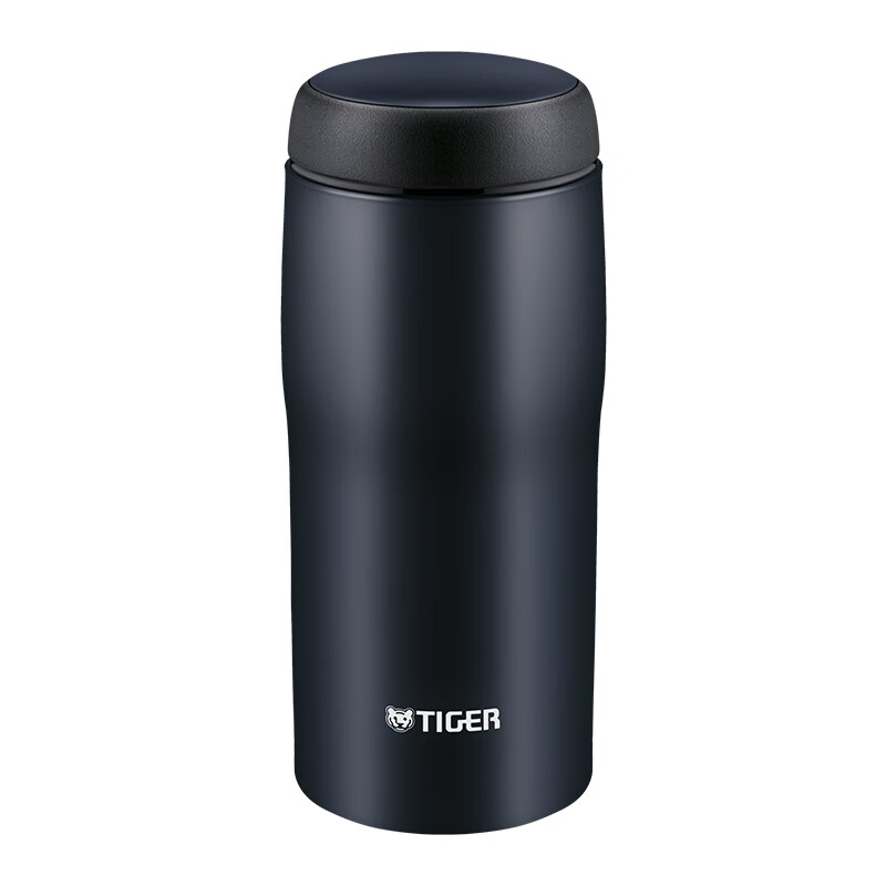 虎牌tiger虎保溫杯進(jìn)口男女士便攜商務(wù)文藝水杯子360ML 藏黑色