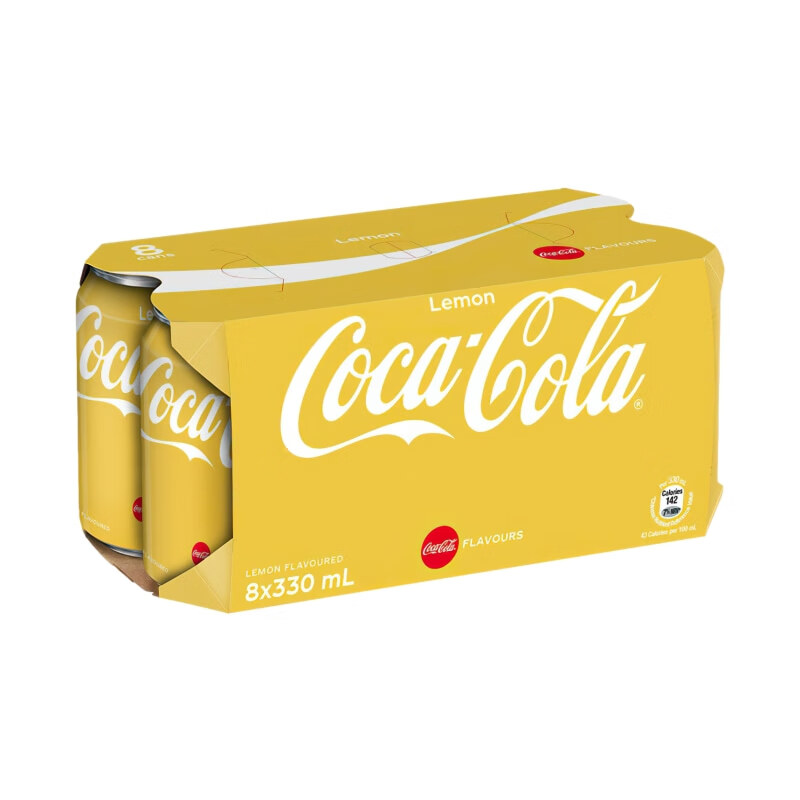 可口可乐（CocaCola）柠檬味可乐港版 碳酸饮料原味汽水整箱 进口饮料 送年货节气泡水 港版柠檬可乐330ml*12罐