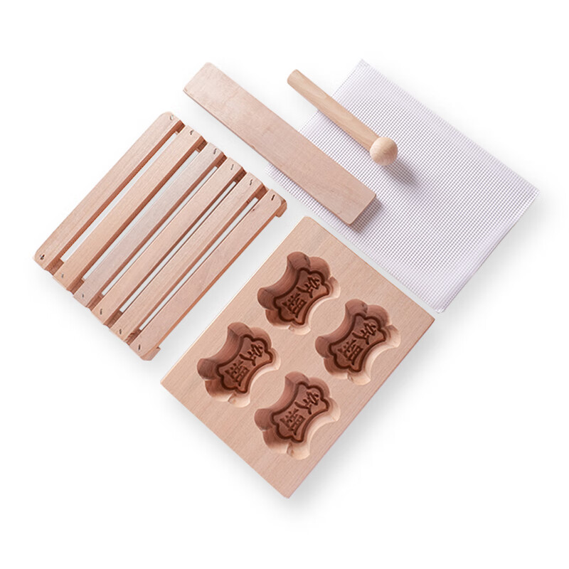 定胜糕木质模具(5件套)