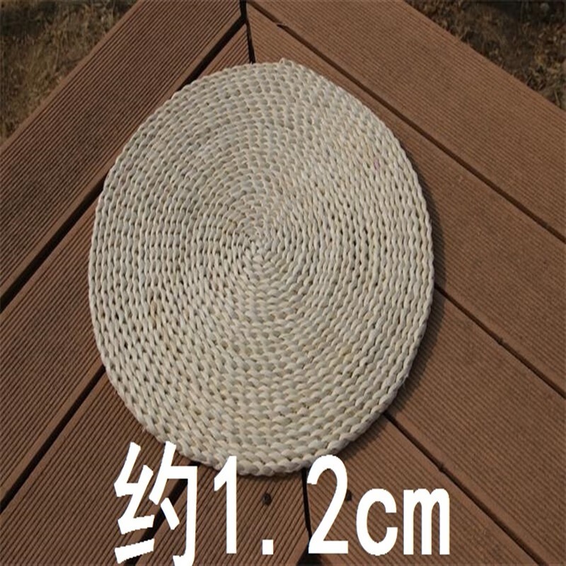 莤宸禅修坐垫打坐的盘腿蒲团中式草编玉米皮蒲团坐垫纯手工编织蒲草垫