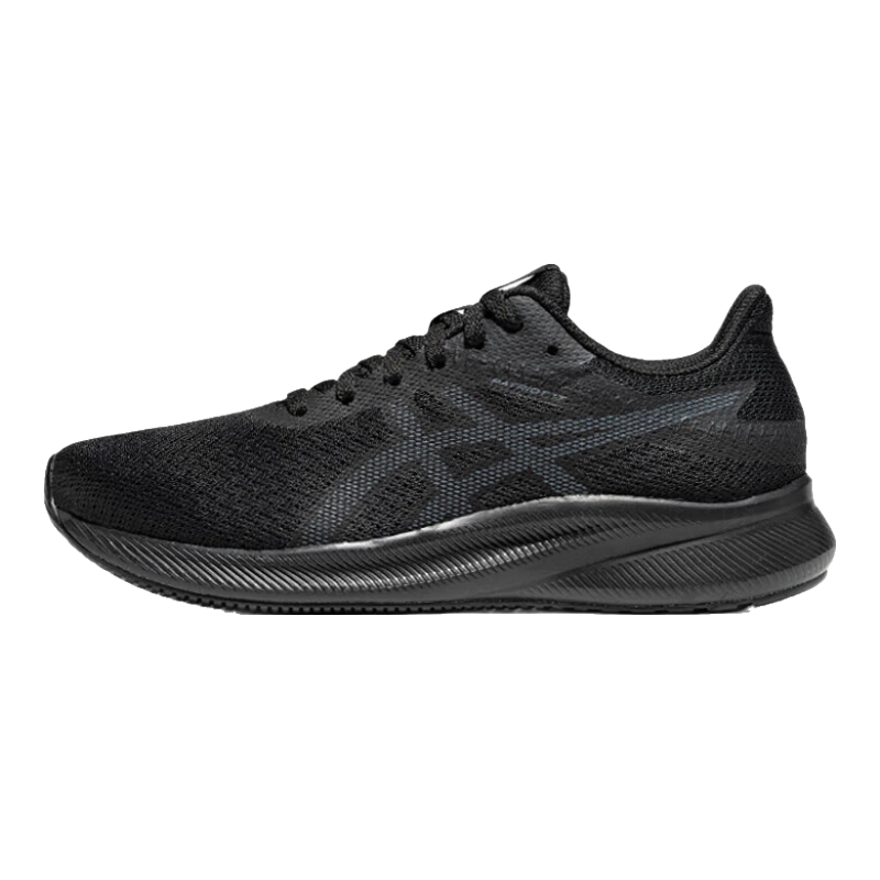 亚瑟士ASICS跑步鞋女鞋缓震耐磨运动鞋舒适透气回弹跑鞋 PATRIOT 13 黑色/灰色 36