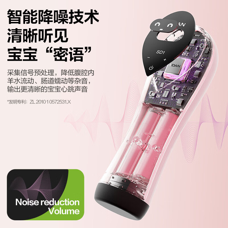 理邦仪器 理邦胎心仪医用多普勒胎心监测仪孕妇家用测胎儿监护仪器听诊器 SD1胎心检测仪 SD1胎心仪（心率数显版）
