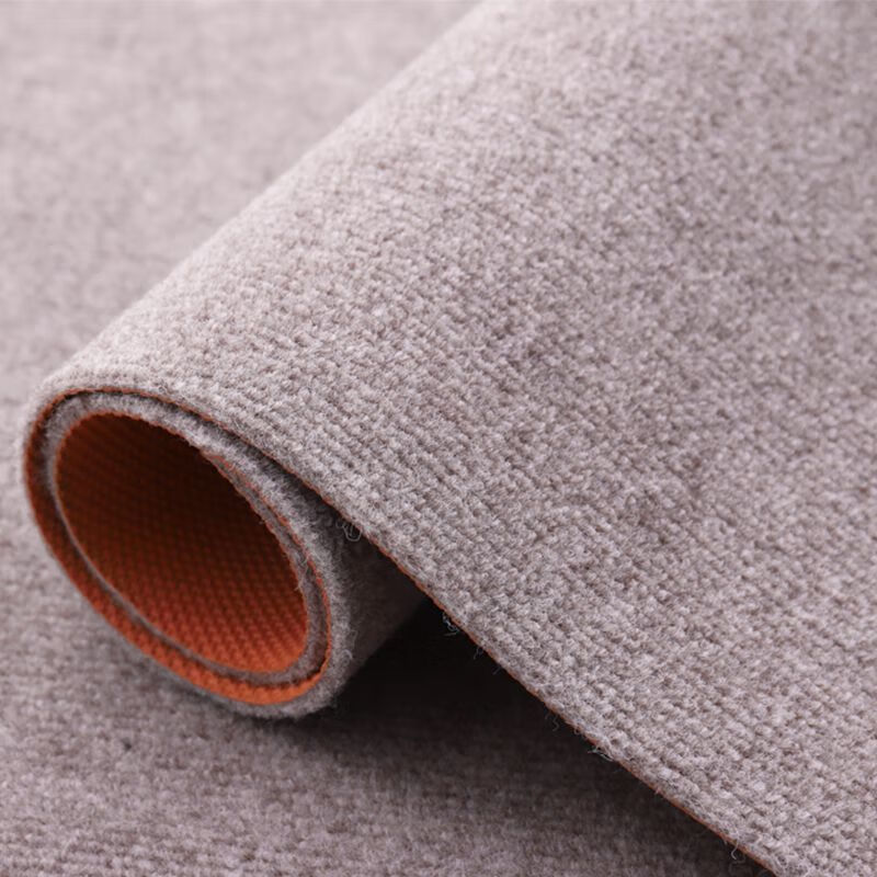 地毯房间卧室客厅大面积全铺办公室TPE防滑隔音耐脏可裁剪地毯 米驼细条纹防滑TPE加厚 2米宽*6米长