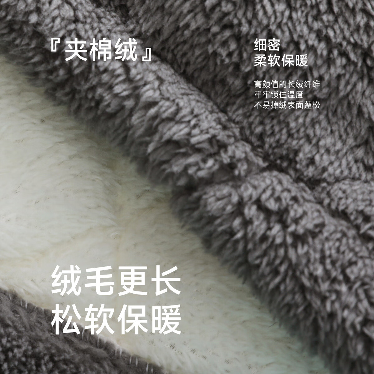 香蜜闺秀【三层夹棉加厚】男士睡衣秋冬新款长袖可外穿保暖男士家居服套装 W3424013深灰 2XL