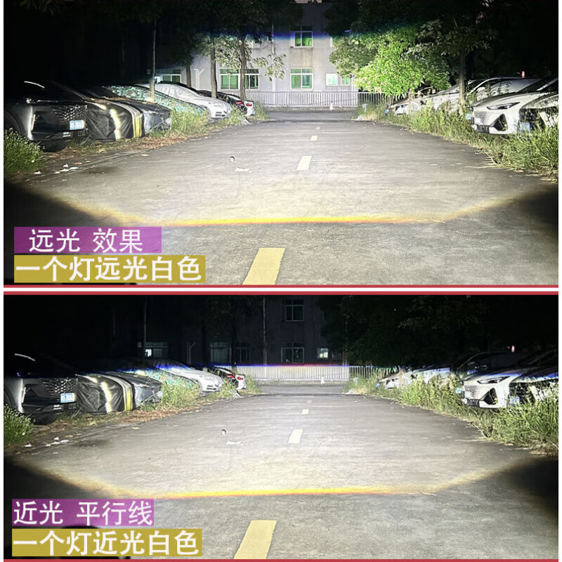 宰摟適用23-24款長城商用炮LED透鏡霧燈總成乘用版前杠燈LED透 單色白光