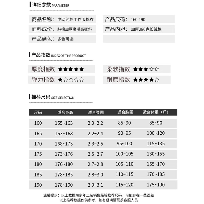 妙歌棉服国家电网纯棉工作服棉衣男冬季加厚保暖电力抢修冬装劳保棉袄 藏蓝色【棉服上衣】 XL (175)