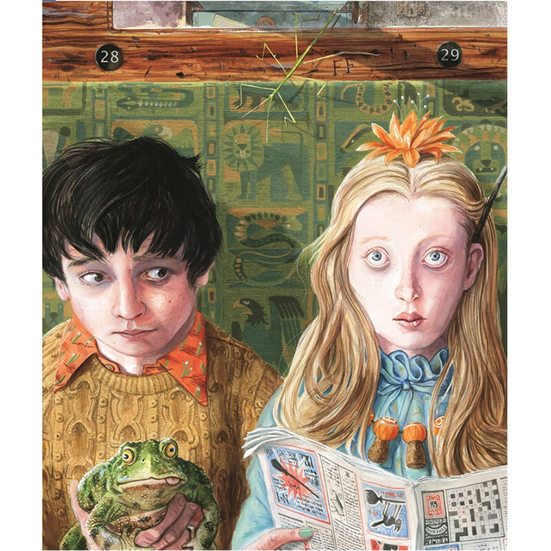 英文原版绘本【精装】彩绘插画版 全套送帆布袋 Harry Potter 哈利波特 大开本12345 哈利波特与魔法石·秘室·阿兹卡班的囚徒·火焰杯·凤凰社 Harry Potter 哈利波特 5册全