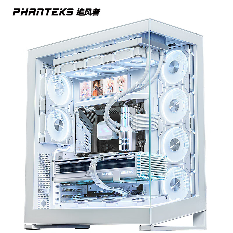 PHANTEKS׷����NV7��ȫ�Ӿ� ����������������(���û�I/O/֧��3x360ˮ��/ARGB˫4090/˫ͨ���ƿ�)