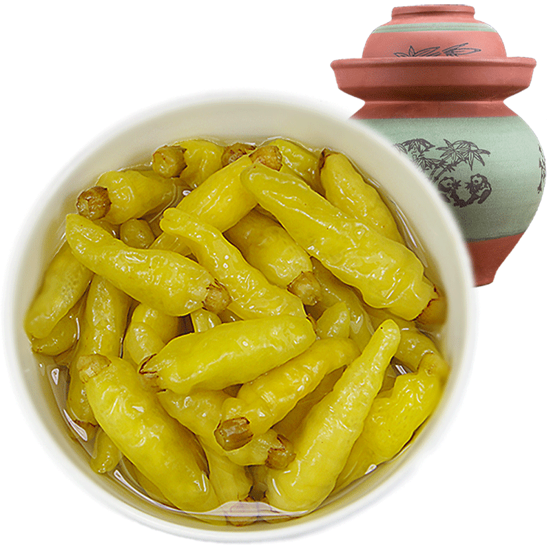 蜀逍肴四川泡椒小米辣野山椒瓶裝酸辣泡椒鳳爪調(diào)料商用泡辣椒眉山泡菜 400g*3袋-家用酸辣野山椒小米辣