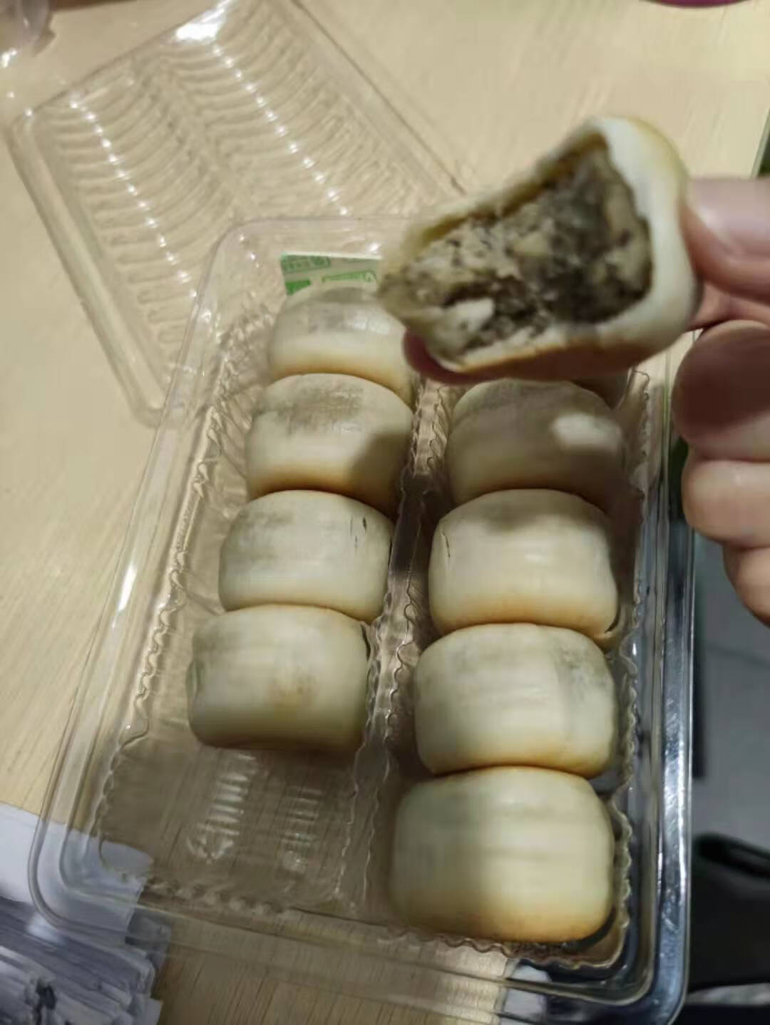 雋顏堂冰皮綠豆餅九點心零食純手工老式度七福建紫薯芋泥糕現做發(fā) 綠豆餅1盒（嘗鮮價）
