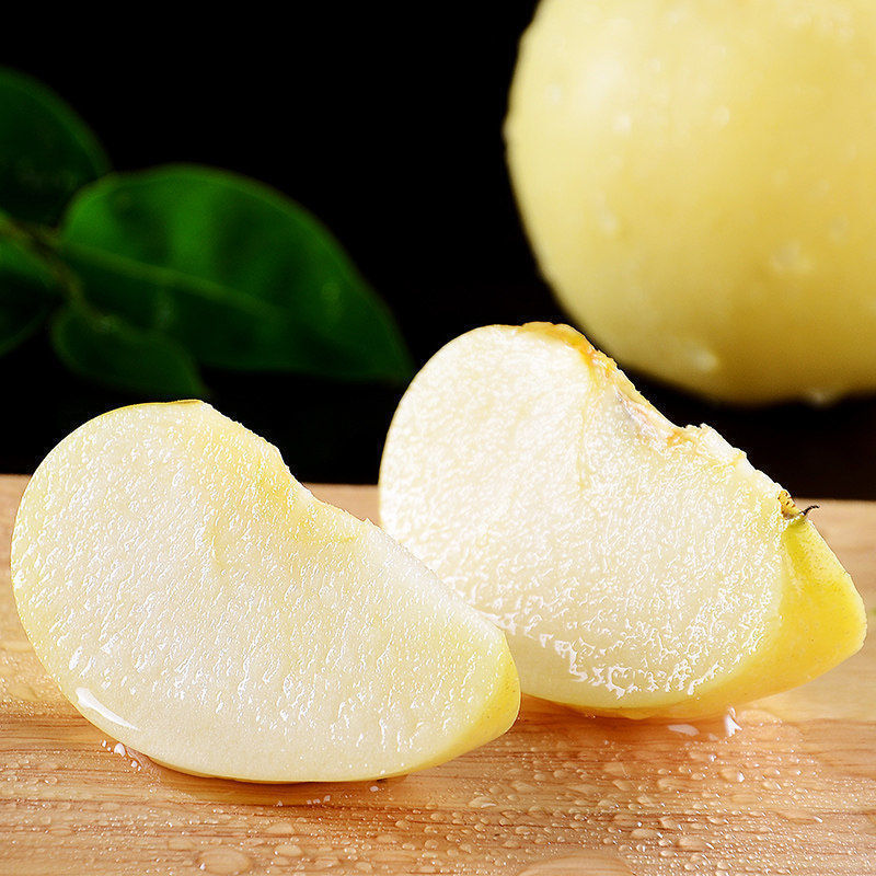 京蚨鲜山东烟台奶油富士苹果黄金苹果新鲜水果脆甜苹果 带箱9-10斤大果【80-85mm】净重8.5